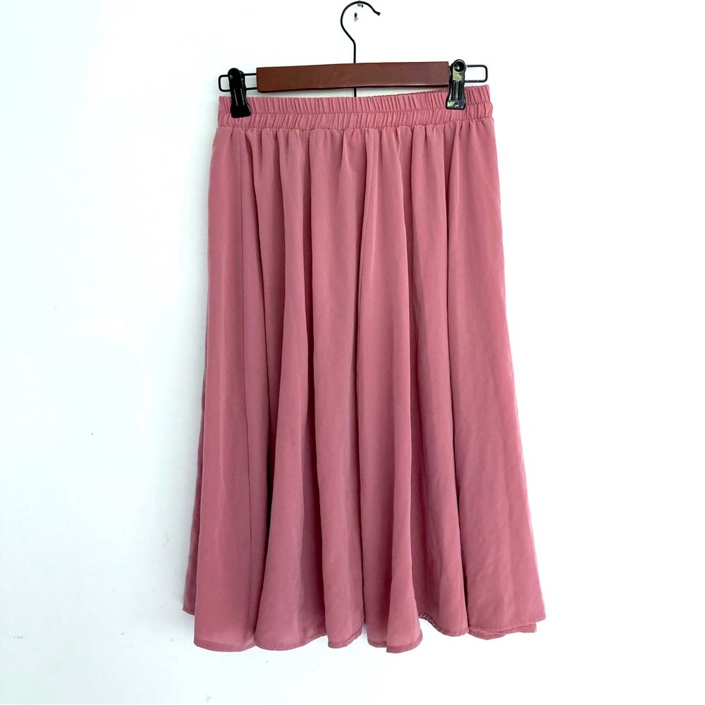 Mimu Maxi Pink Peek Skirt